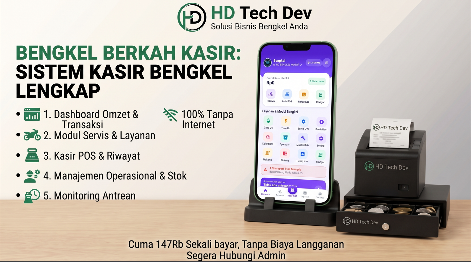 Modernisasi Bisnis Bengkel dengan Aplikasi Kasir & POS Terintegrasi
